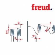 Пилы дисковые для профиля алюминия и ПВХ стенка от 3 мм негативный зуб LU5C - 3