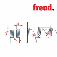 Пилы дисковые для профиля алюминия и ПВХ стенка до 3 мм негативный зуб LU5D - 3