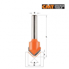 Фрезы концевые для V-образных пазов в композитных материалах - 2