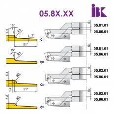 Комплект комбинируемых фрез для профилирования филенок - 3