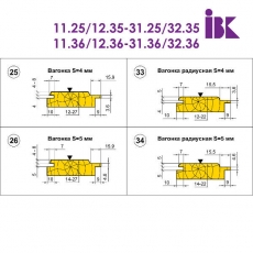 Комплект насадных фрез для профилирования вагонки - 2