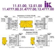 Комплект фрез для профилирования доски пола - 2
