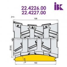 Фрезы для профилирования облицовочной доски типа блокхаус 22.4226.00, 22.4227.00