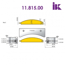 Фрезы для профилирования облицовочной доски типа блокхаус 11.815.00 - 3
