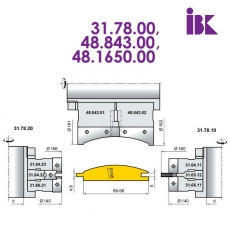 Фрезы для профилирования облицовочной доски типа блокхаус 31.78.00, 48.843.00