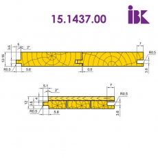 Комплект фрез для профилирования паркета 15.1437.00