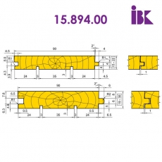 Комплект насадных фрез для профилирования паркета и паркет-доски