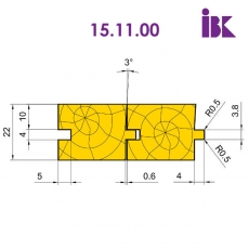 Комплект фрез для профилирования паркета (S=4mm)