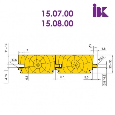 Комплект фрез для профилирования паркета (стандарт DIN 280)