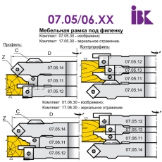 Комплект насадных фрез для производства мебельных фасадов 07.05/06.XX - 4