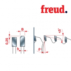 Пилы дисковые для профиля алюминия и ПВХ с тонкой стенкой позитивный зуб LU5E - 3