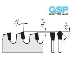 Пилы отрезные для резки ПВХ штапика с HW напайками - 2