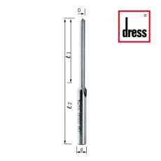 Фрезы концевые одноканальные с пазами для дренажных отверстий Dress - 2
