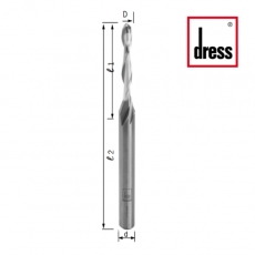 Фрезы концевые двухканальные с пазами для дренажных отверстий ступенчатые Dress - 2
