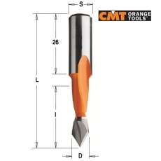 Сверла сквозные двухфлейтные 313/314 CMT - 2